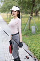 [XiaoYu画语界] Vol.952_ Goddess Wang 馨瑶yanni户外浅ash收身上衣配牛仔裤秀完美身Material诱惑Photo 86P