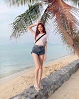 Overwhelming proportions! NMB48 Karen Hara (21) shows off her slurry beautiful legs in mini length denim!