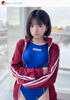 The off-shot image of Hina Himeno, a round-faced beautiful girl, in a bikini &amp; lingerie of WW Young Gangan, whose high-legged swimsuit gravure is too echie, also received a great response!