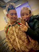 Runa Shimotsuki, who is rumored to be the girlfriend of Breaking Down Dotacan Rapper SATRU (32) Covered in saliva and licking her uncle's face is erotic w